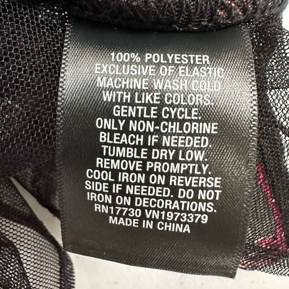 A New Day Floral Embroidered Sheer Mesh Long Frilled Puff Sleeve Blouse - Picture 10 of 13